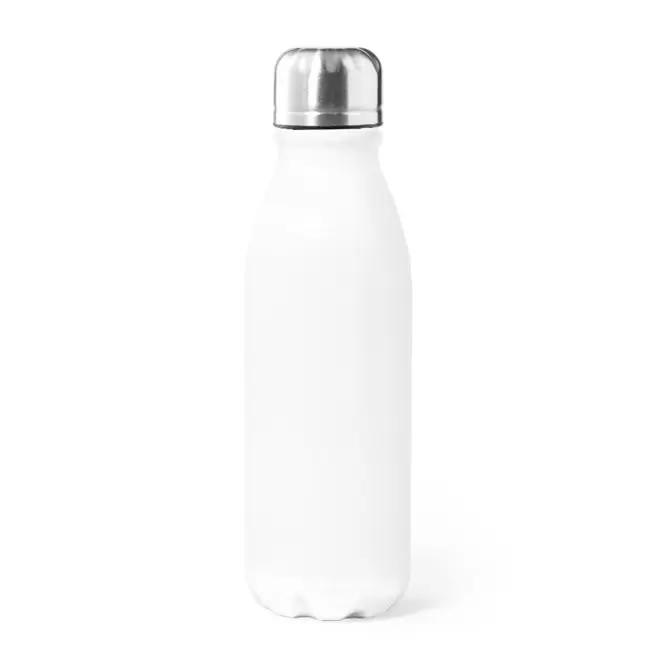BOUTEILLE EN ALUMINIUM 550ML PERSONNALISABLE 'FIERRA' - blanc