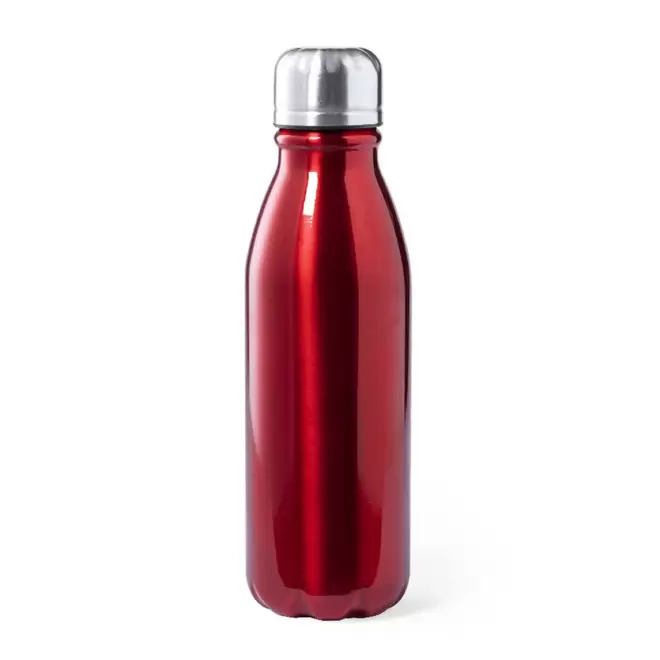 BOUTEILLE EN ALUMINIUM 550ML PERSONNALISABLE 'FIERRA' - rouge