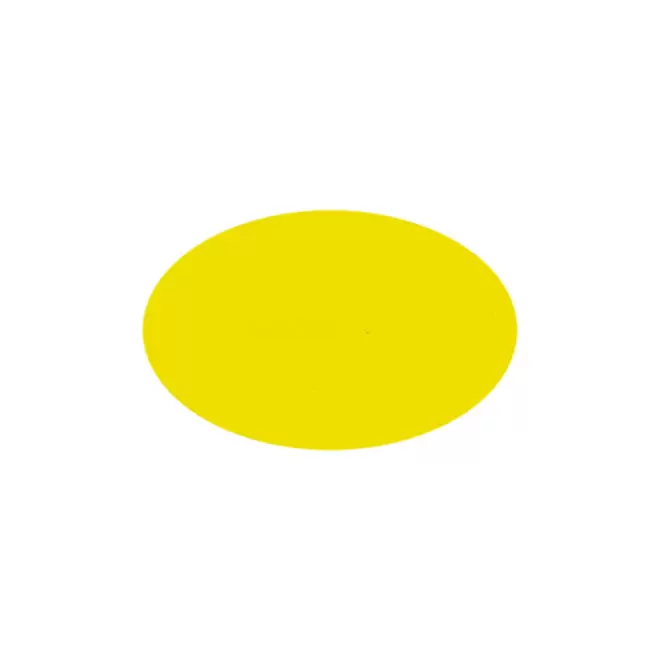 JETON DE FETES ET MANEGE PERSONNALISABLE 'FUNZY OVALE' - jaune