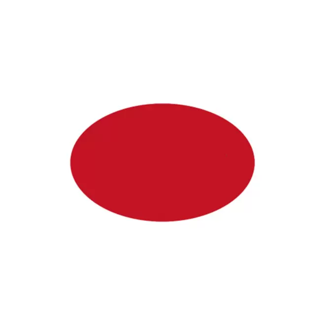 JETON DE FETES ET MANEGE PERSONNALISABLE 'FUNZY OVALE' - rouge