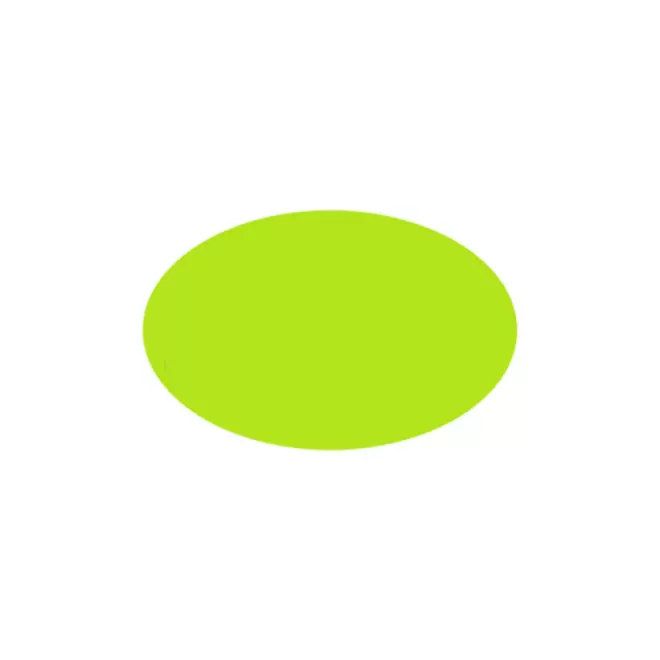 JETON DE FETES ET MANEGE PERSONNALISABLE 'FUNZY OVALE' - vert fluo