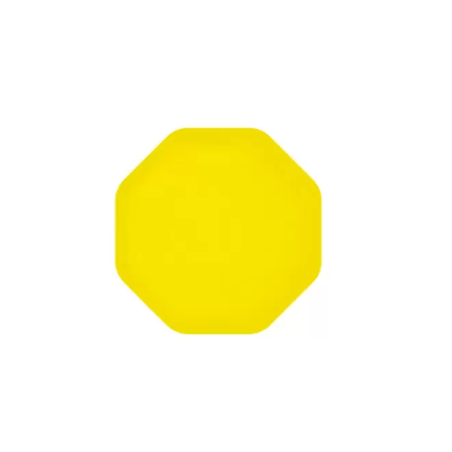 JETON DE FETES ET MANEGE PERSONNALISABLE 'FUNZY OCTOGONE' - jaune