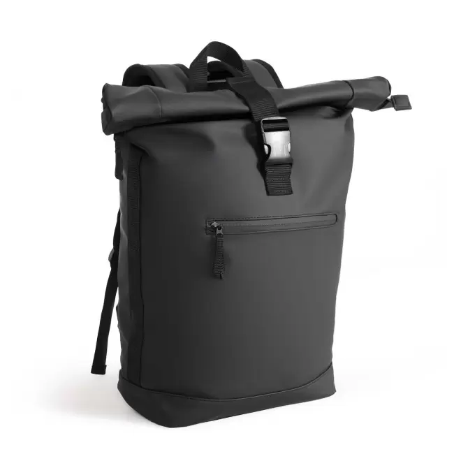 SAC A DOS EN PU PERSONNALISABLE 'SCHLUSS' - noir