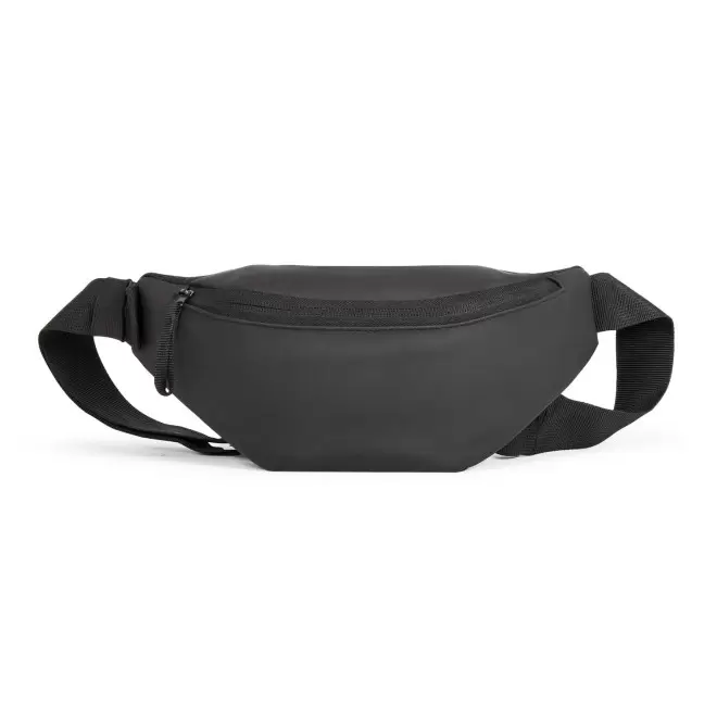 SAC BANANE EN PU PERSONNALISABLE 'SCHLUSS' - noir