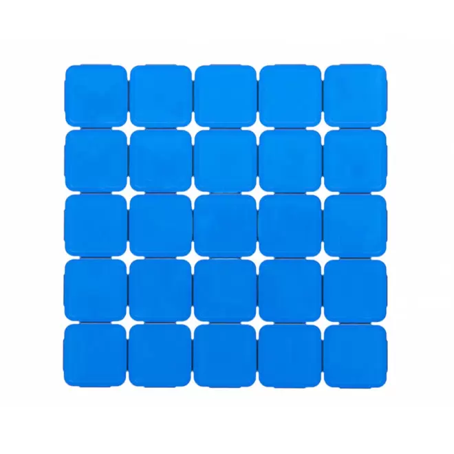 JETON FESTIVAL PERSONNALISABLE EN PLASTIQUE 'FESTYDEAL' - bleu transparent