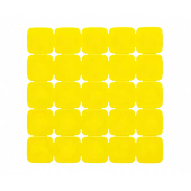 JETON FESTIVAL PERSONNALISABLE EN PLASTIQUE 'FESTYDEAL' - jaune