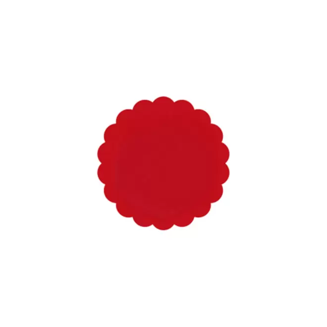 JETON DE FETES ET MANEGE PERSONNALISABLE 'FUNZY DENTELE' - rouge