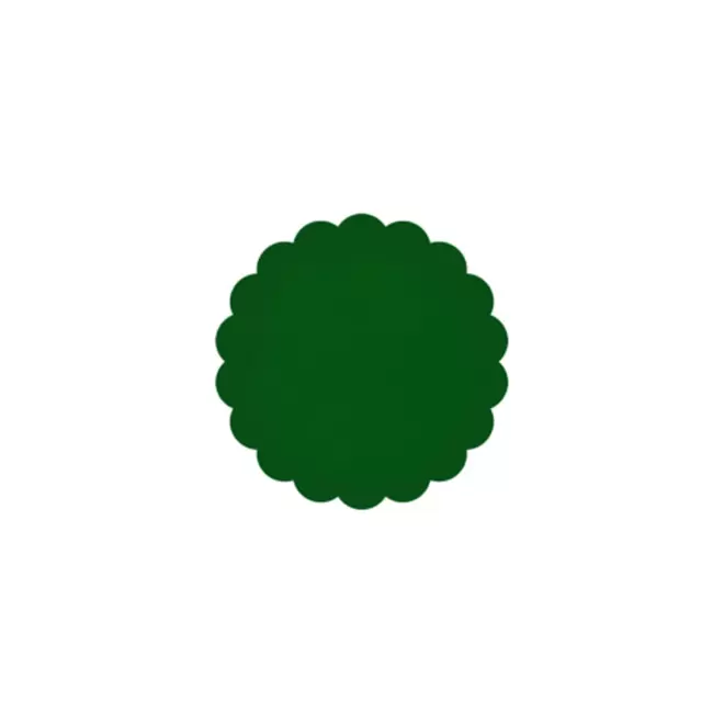 JETON DE FETES ET MANEGE PERSONNALISABLE 'FUNZY DENTELE' - vert foncé