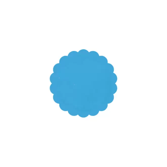 JETON DE FETES ET MANEGE PERSONNALISABLE 'FUNZY DENTELE' - bleu clair