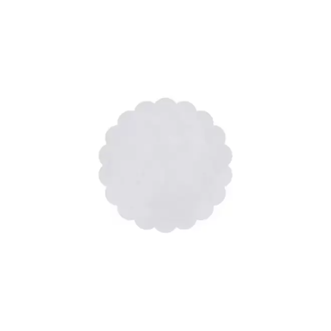 JETON DE FETES ET MANEGE PERSONNALISABLE 'FUNZY DENTELE' - blanc