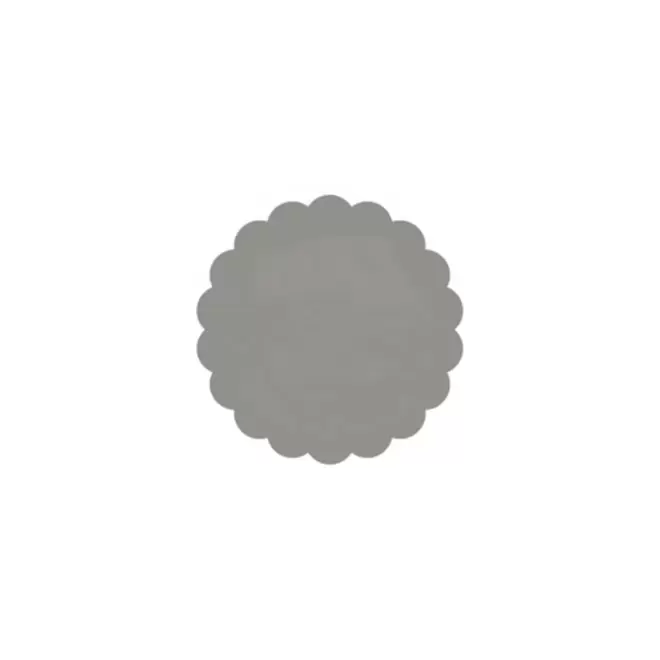 JETON DE FETES ET MANEGE PERSONNALISABLE 'FUNZY DENTELE' - argenté