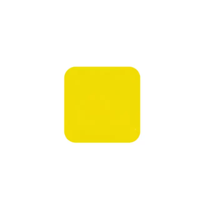 JETON DE FETES ET MANEGE PERSONNALISABLE 'FUNZY CARRE' - jaune