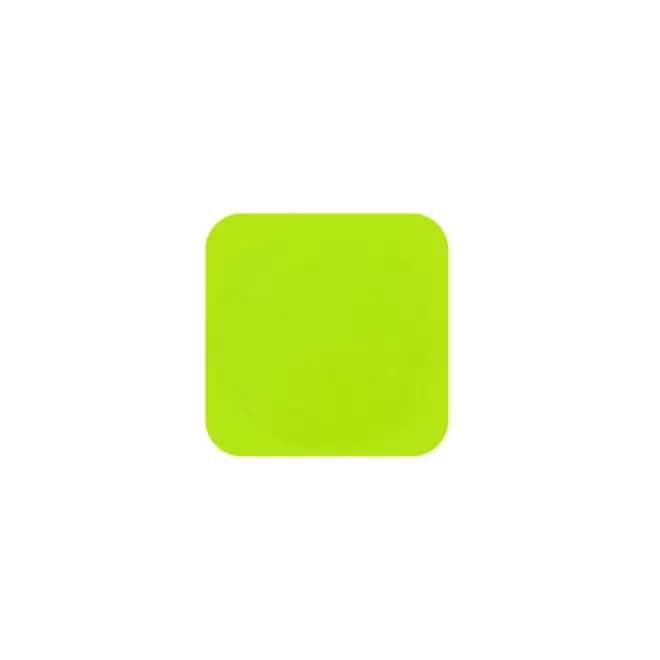 JETON DE FETES ET MANEGE PERSONNALISABLE 'FUNZY CARRE' - vert fluo