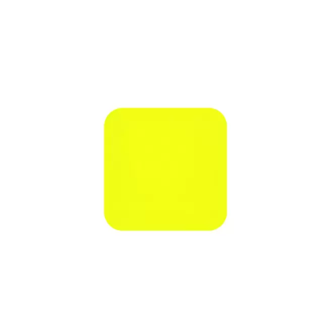 JETON DE FETES ET MANEGE PERSONNALISABLE 'FUNZY CARRE' - jaune fluo