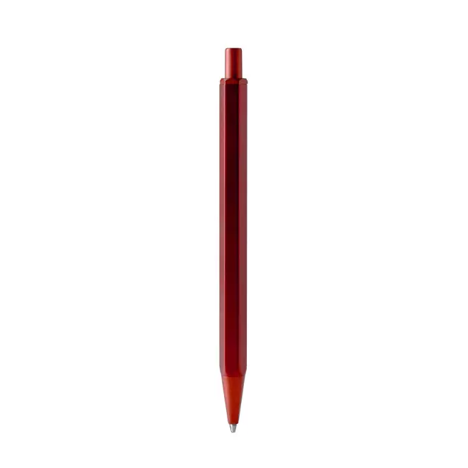 STYLO HEXAGONAL PUBLICITAIRE EN METAL 'CONI' - rouge