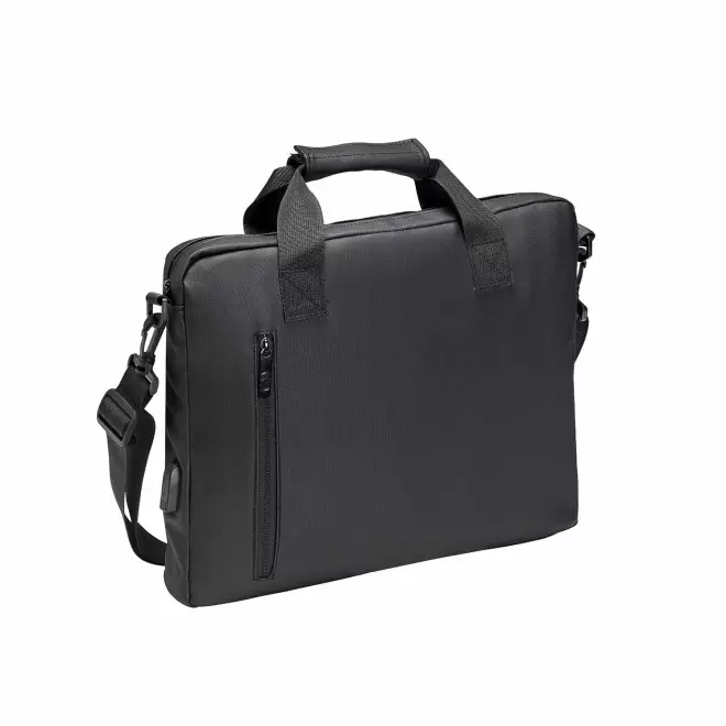 SACOCHE ORDINATEUR WATERPROOF PERSONNALISABLE 'MANHATTAN' - noir