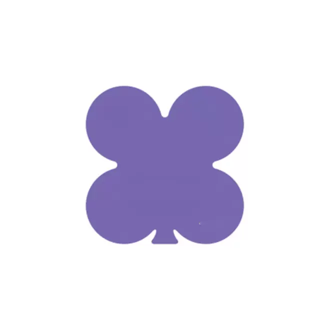 JETON DE FETES ET MANEGE PERSONNALISABLE 'FUNZY TREFLE' - violet