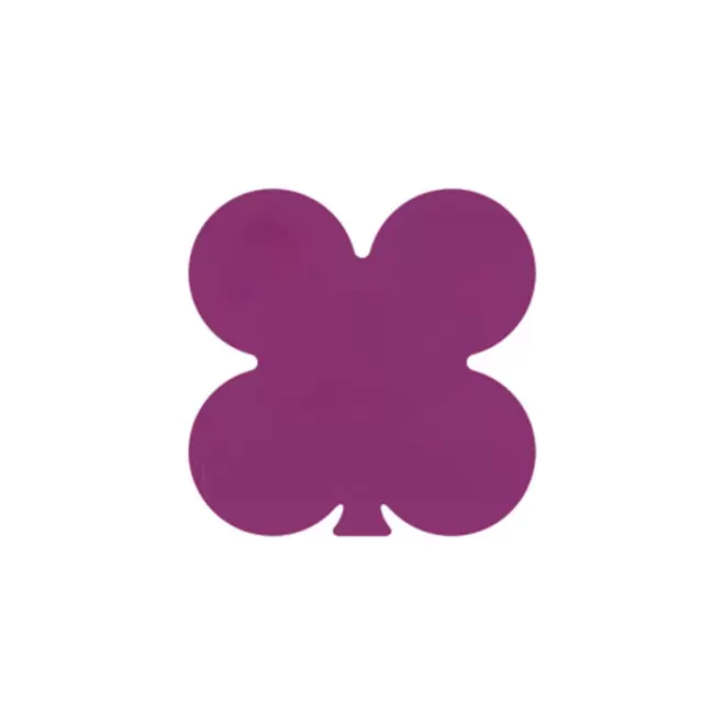 JETON DE FETES ET MANEGE PERSONNALISABLE 'FUNZY TREFLE' - violet foncé