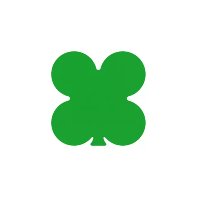 JETON DE FETES ET MANEGE PERSONNALISABLE 'FUNZY TREFLE' - vert clair