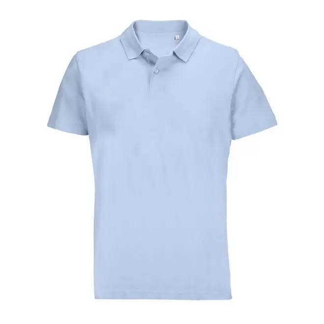 POLO MIXTE COULEUR PERSONNALISABLE 'PULSE' 170G/M2 - bleu ciel