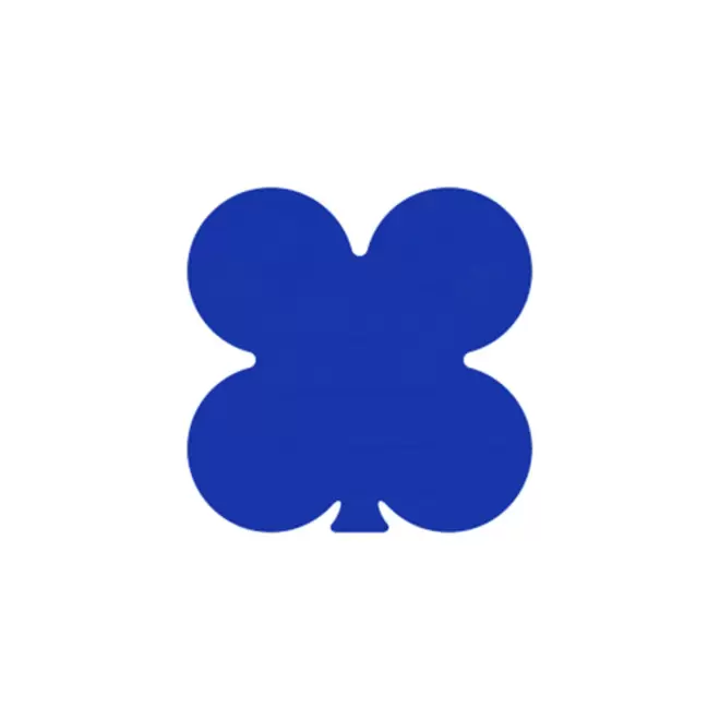 JETON DE FETES ET MANEGE PERSONNALISABLE 'FUNZY TREFLE' - bleu foncé