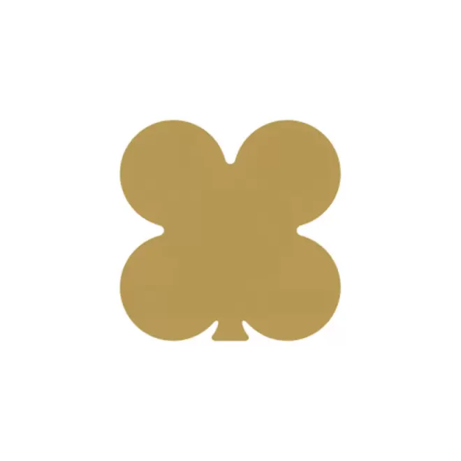JETON DE FETES ET MANEGE PERSONNALISABLE 'FUNZY TREFLE' - or