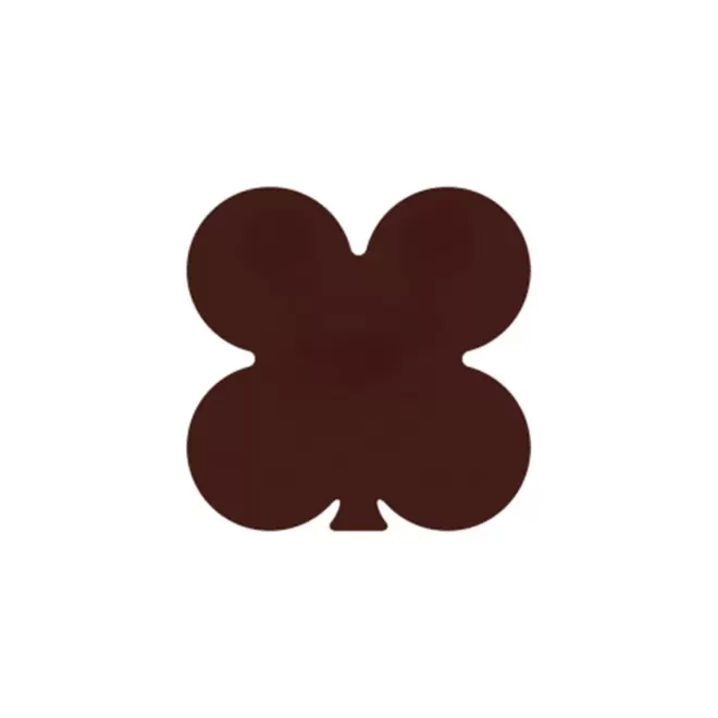 JETON DE FETES ET MANEGE PERSONNALISABLE 'FUNZY TREFLE' - marron