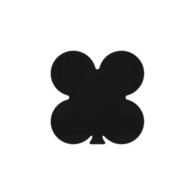 JETON DE FETES ET MANEGE PERSONNALISABLE 'FUNZY TREFLE' - noir