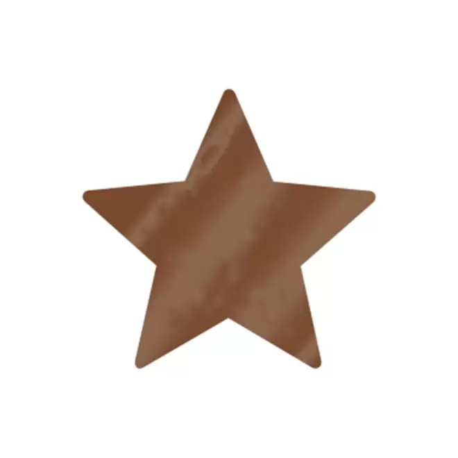 JETON DE FETES ET MANEGE PERSONNALISABLE 'FUNZY ETOILE' - cuivre - 7x7xcm