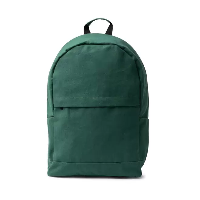 SAC A DOS ANTIVOL COTON RECYCLE PERSONNALISABLE 'TITURO' - vert