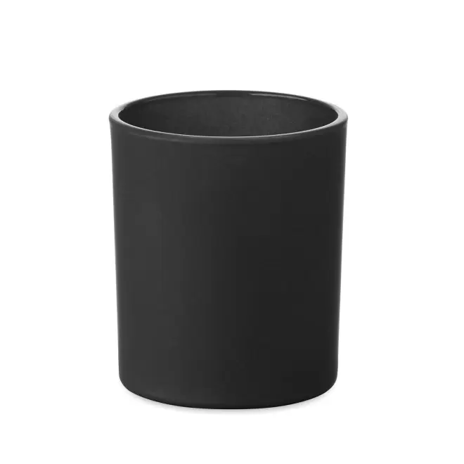 BOUGIE PARFUMEE MECHE BOIS PERSONNALISABLE 'BANILBO S' - noir