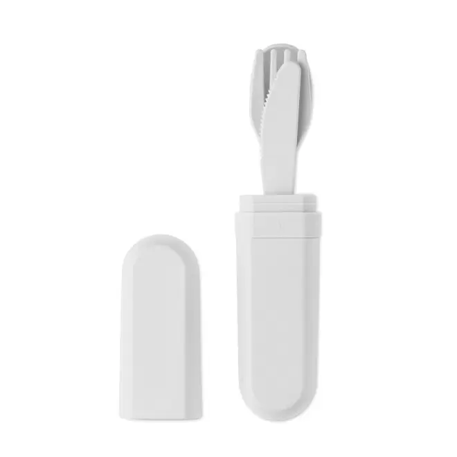 SET DE COUVERTS PERSONNALISABLE AVEC BOITE PLA 'COUVPO' - blanc