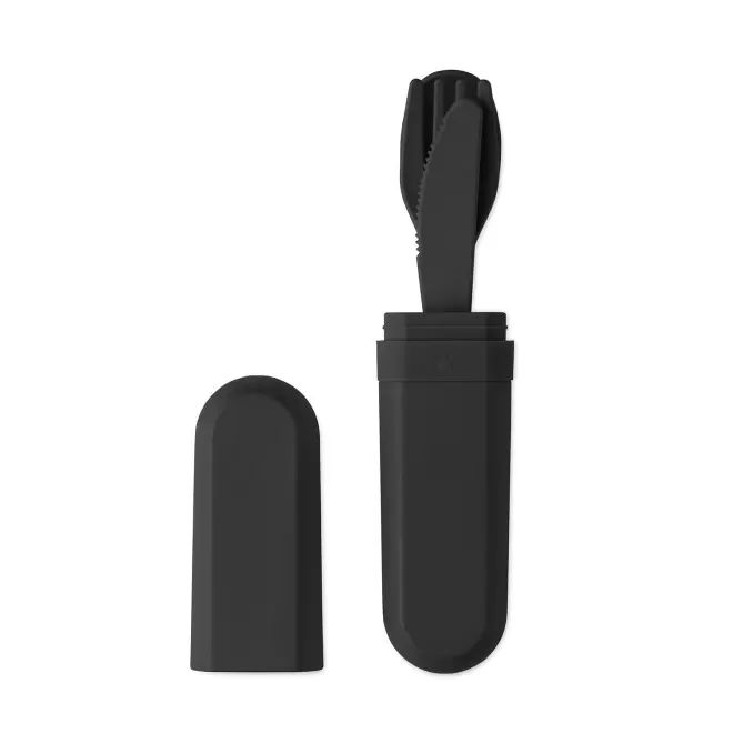 SET DE COUVERTS PERSONNALISABLE AVEC BOITE PLA 'COUVPO' - noir