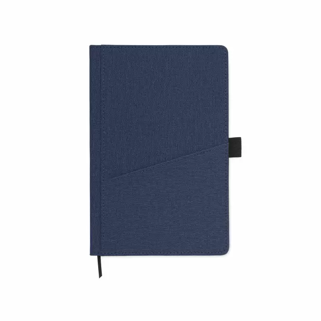 CARNET PERSONNALISABLE A5 RPET AVEC POCHE 'LEXI' - bleu