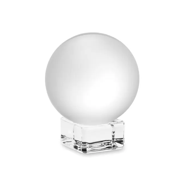 TROPHEE EN VERRE SPHERE PERSONNALISABLE 'EKURO' - transparent