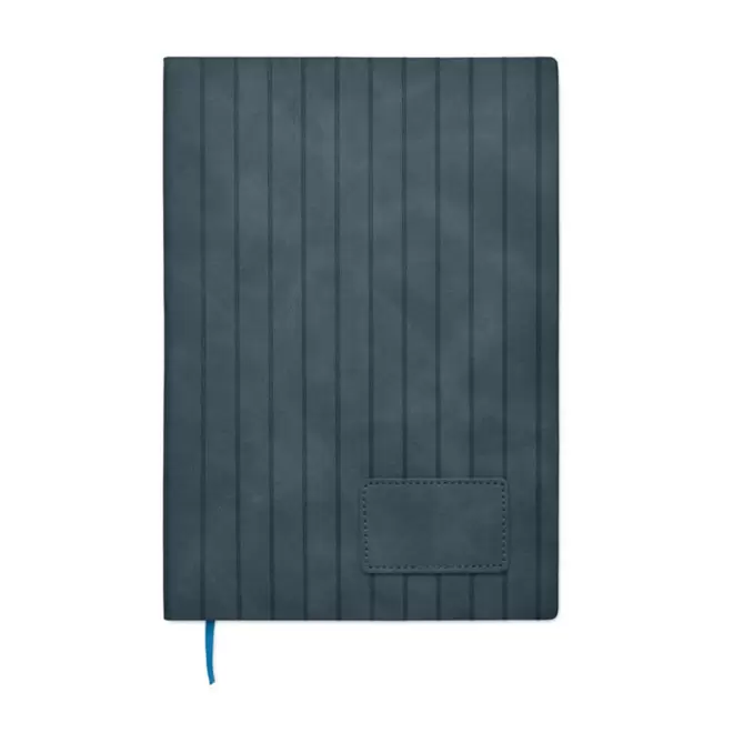 CARNET PERSONNALISABLE A5 PU PATINE 'CHARLIE' - bleu