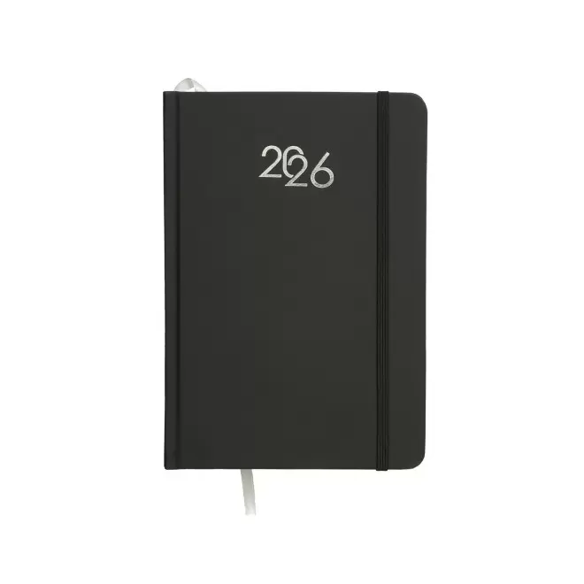 AGENDA JOURNALIER PERSONNALISABLE CARTON COLORE 'SEPTI' - noir