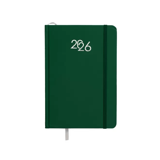 AGENDA JOURNALIER PERSONNALISABLE CARTON COLORE 'SEPTI' - vert