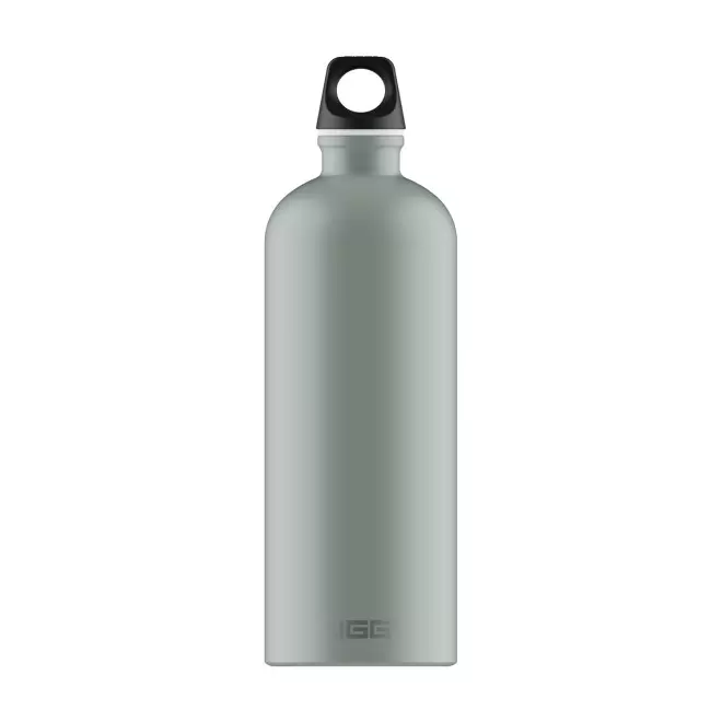 GOURDE EN ALUMINIUM SIGG 1L PERSONNALISABLE 'TRAVELLER' - sauge mat