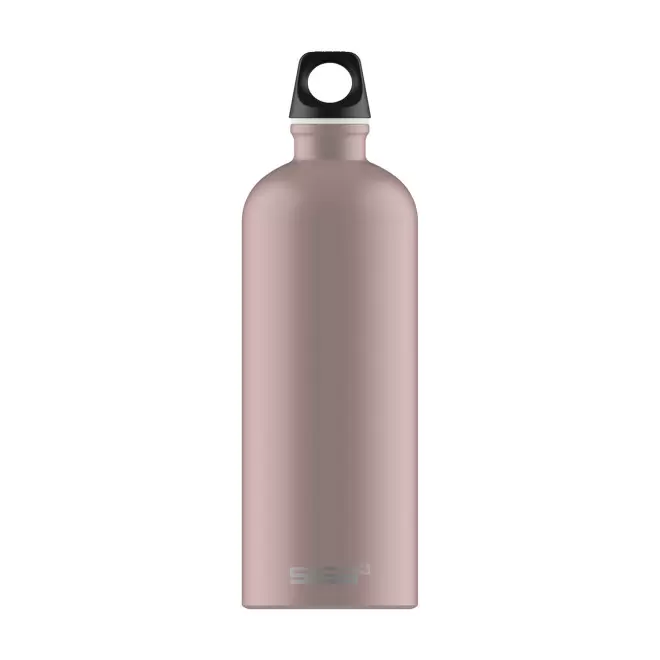 GOURDE EN ALUMINIUM SIGG 1L PERSONNALISABLE 'TRAVELLER' - vieux rose mat