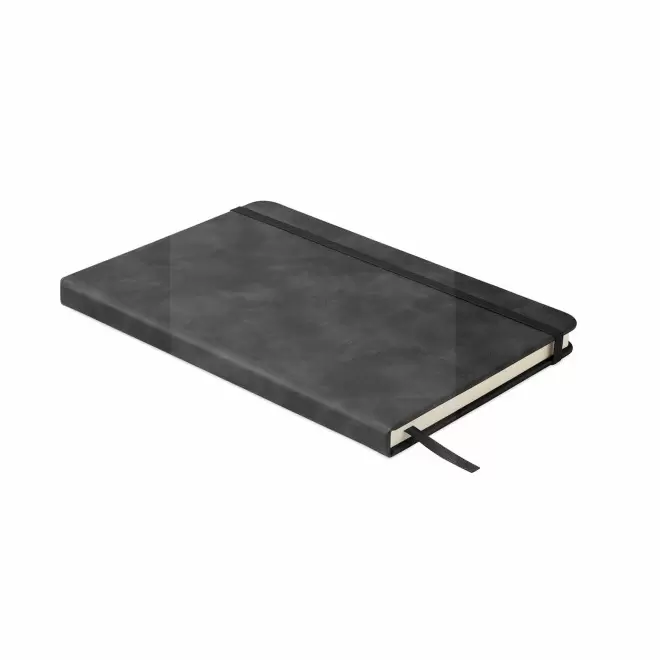 CARNET A5 PU RECYCLE PERSONNALISABLE 'MARCO' - noir