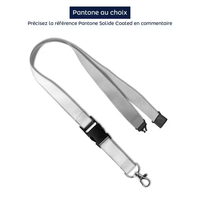 LANYARD AVEC SATIN PERSONNALISABLE 'FORTUNA SATIN' - multicolore