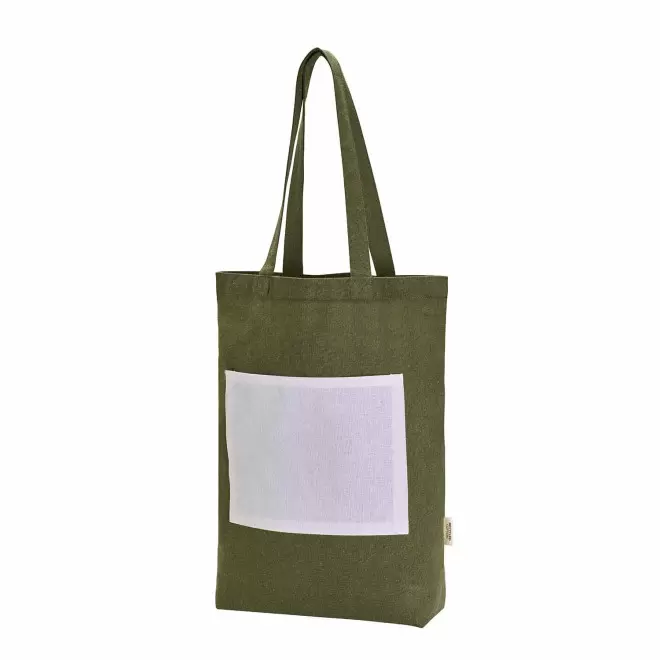 SAC SHOPPING BI COULEUR PERSONNALISABLE 'SKYPO' - vert kaki