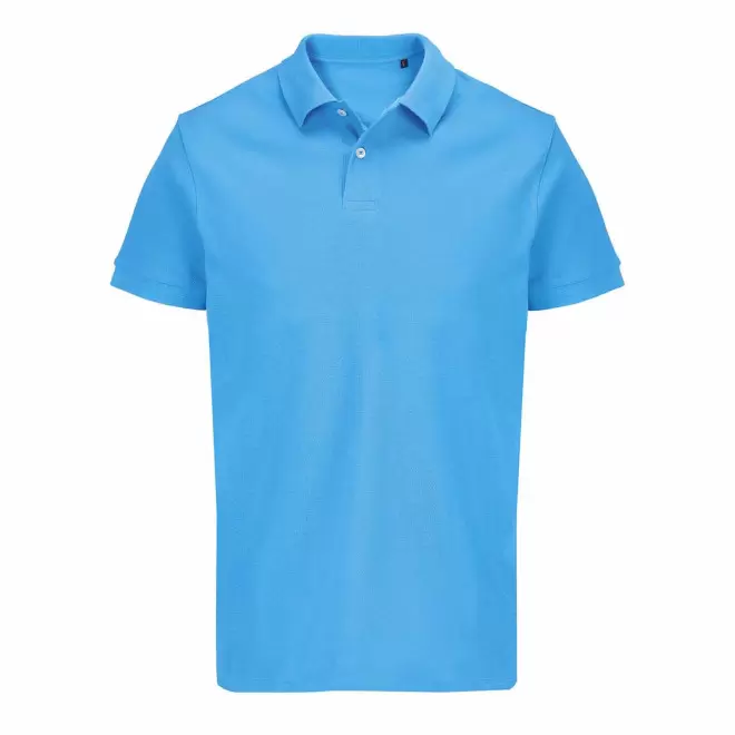 POLO MIXTE PERSONNALISABLE COULEUR 'PACIFIC' 210G/M2 - bleu aqua