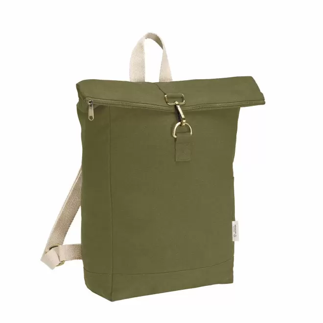 SAC A DOS PERSONNALISE COTON RECYCLE 'ROY' - kaki