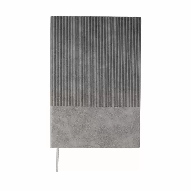 CARNET A5 EN PU RECYCLE PERSONNALISABLE 'POLUX' - gris