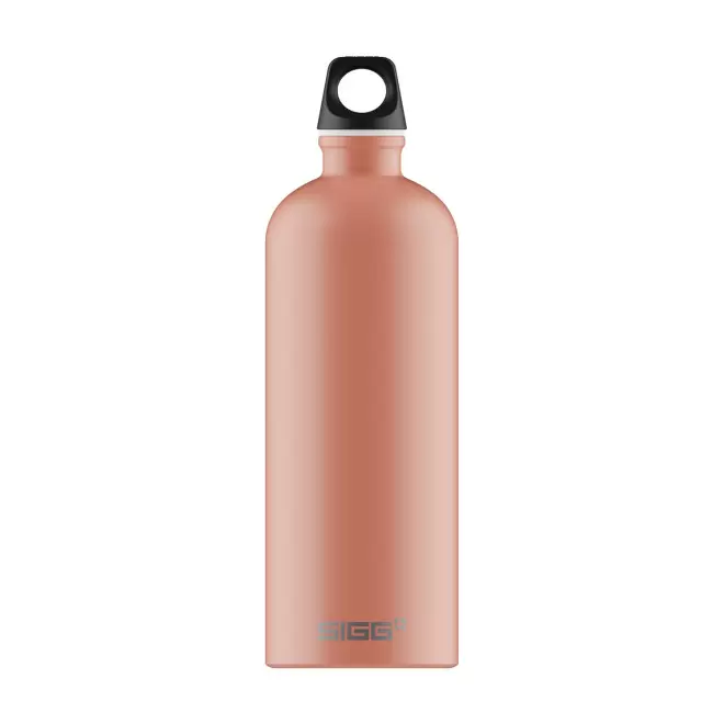 GOURDE EN ALUMINIUM SIGG 1L PERSONNALISABLE 'TRAVELLER' - corail mat