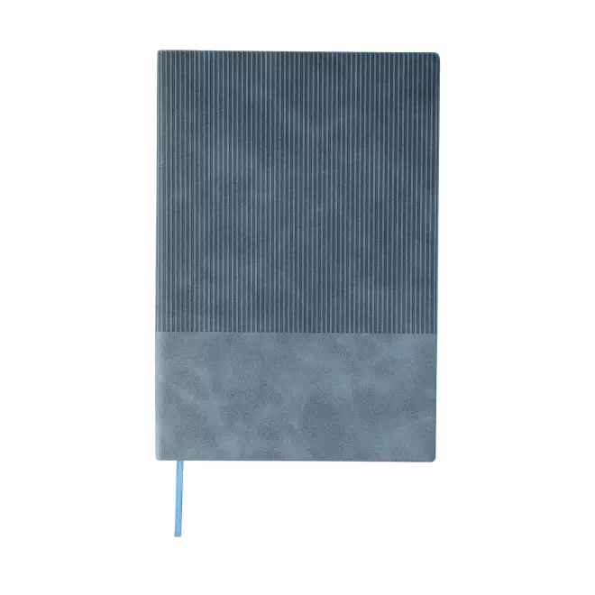 CARNET A5 EN PU RECYCLE PERSONNALISABLE 'POLUX' - bleu clair