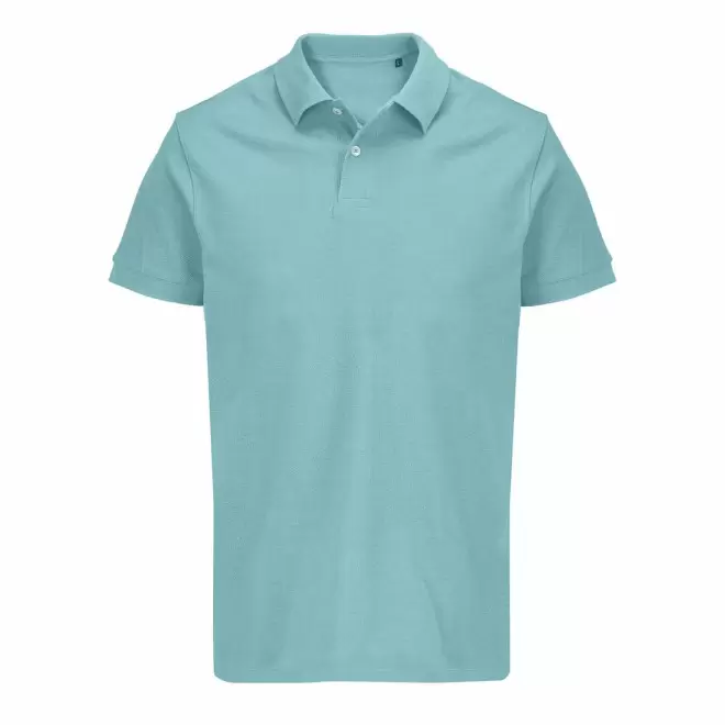 POLO MIXTE PERSONNALISABLE COULEUR 'PACIFIC' 210G/M2 - bleu piscine