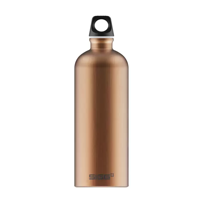 GOURDE EN ALUMINIUM SIGG 1L PERSONNALISABLE 'TRAVELLER' - cuivre